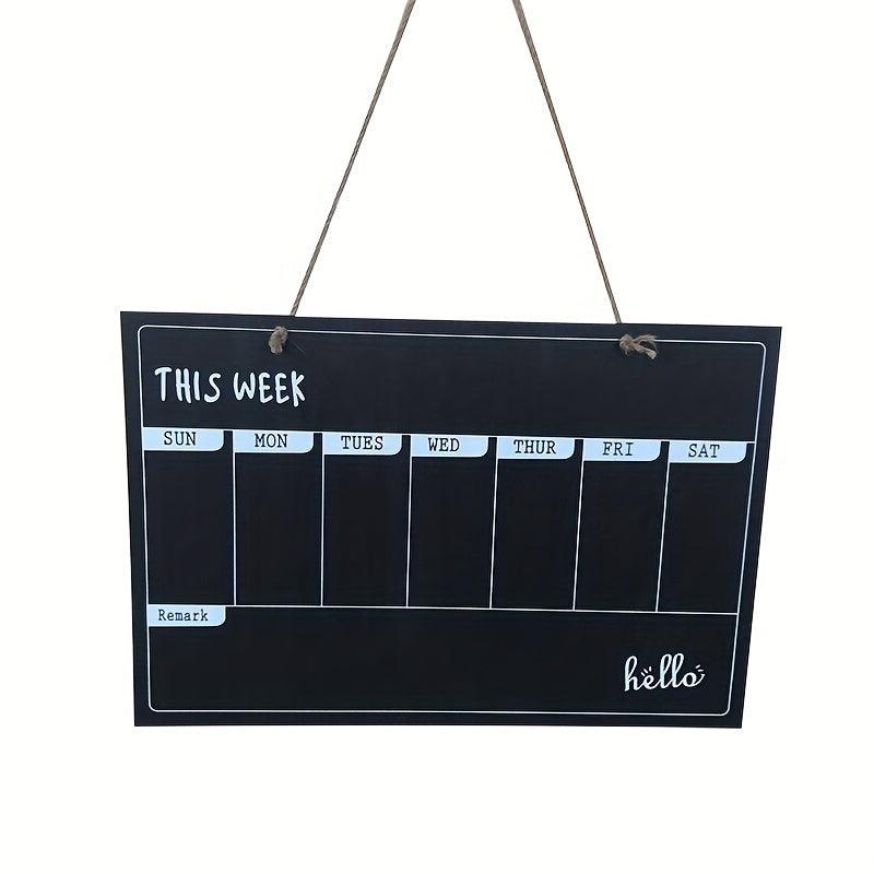 Wooden Calendar Small Blackboard Durable Decoration