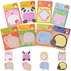 16pcs Animal Sticky Notes Cartoon Sticky Notes Creative Self Sticky Notes