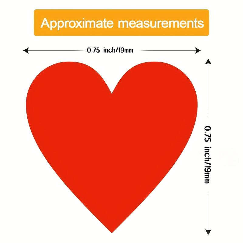 700 Colored Heart Dot Stickers 10 Colors Coding Labels Sticky Dots