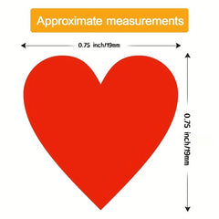 700 Colored Heart Dot Stickers 10 Colors Coding Labels Sticky Dots