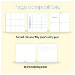 Square Magnetic Buckle Book Ins Style Solid Pu Notepad Notebook