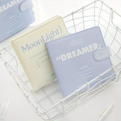 Square Magnetic Buckle Book Ins Style Solid Pu Notepad Notebook