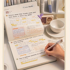 Square Grid Notebook Minimalist Style Grid Diary Book College Entrance Exam