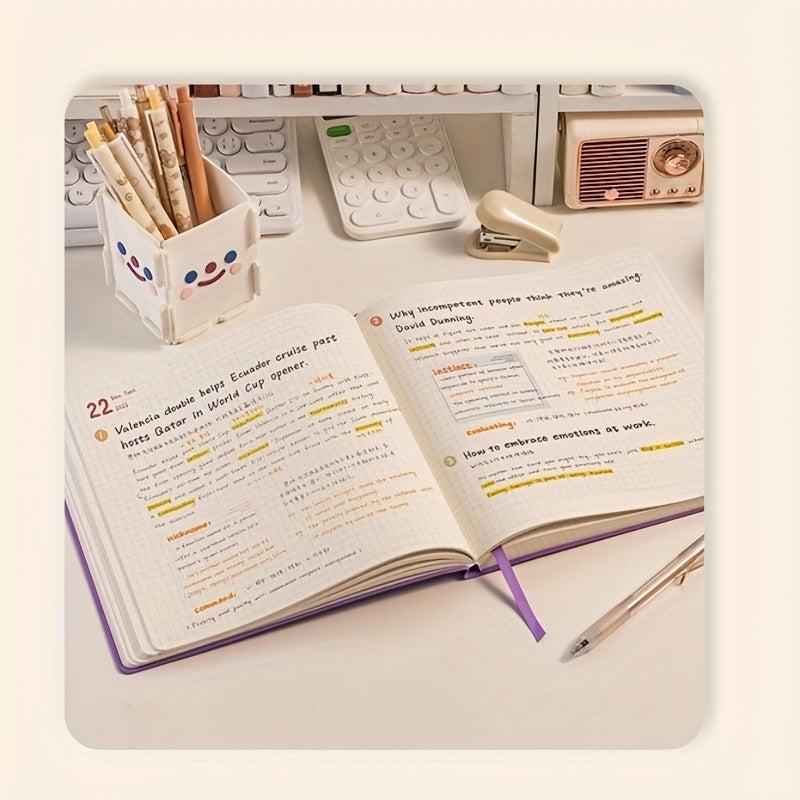 Square Grid Notebook Minimalist Style Grid Diary Book College Entrance Exam