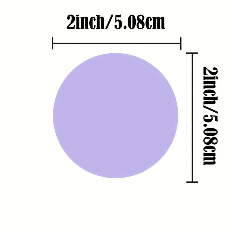 500pcs Purple Thermal Labels Stickers 5.08x5.08cm