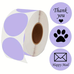 500pcs Purple Thermal Labels Stickers 5.08x5.08cm