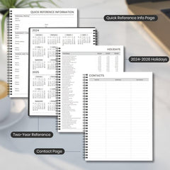 1PC Planner Weekly Monthly Calendar Spiral 12 Months From JAN to DEC Office Plan
