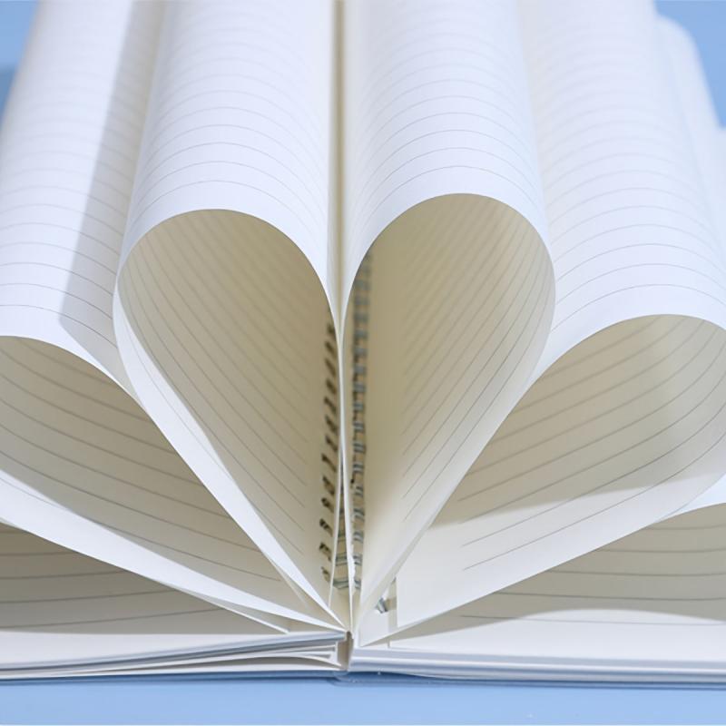 80 Sheets Matte PP Cover Coil Notebook B5 A5 A6 Thickened for Diary Schedule