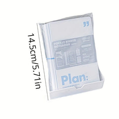 40 Pages Mini Pocket Loose Leaf Binder Notebook Student Planner Stationery