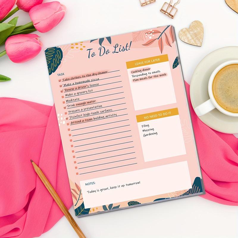 BUBU Pink Planner Magnetic Notepad - 52 Sheets