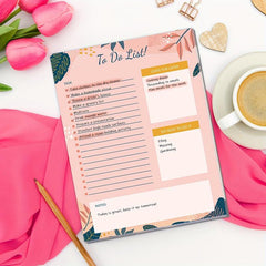 BUBU Pink Planner Magnetic Notepad - 52 Sheets