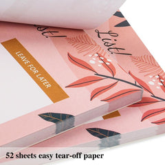 BUBU Pink Planner Magnetic Notepad - 52 Sheets
