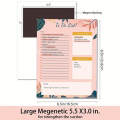 BUBU Pink Planner Magnetic Notepad - 52 Sheets