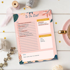 BUBU Pink Planner Magnetic Notepad - 52 Sheets