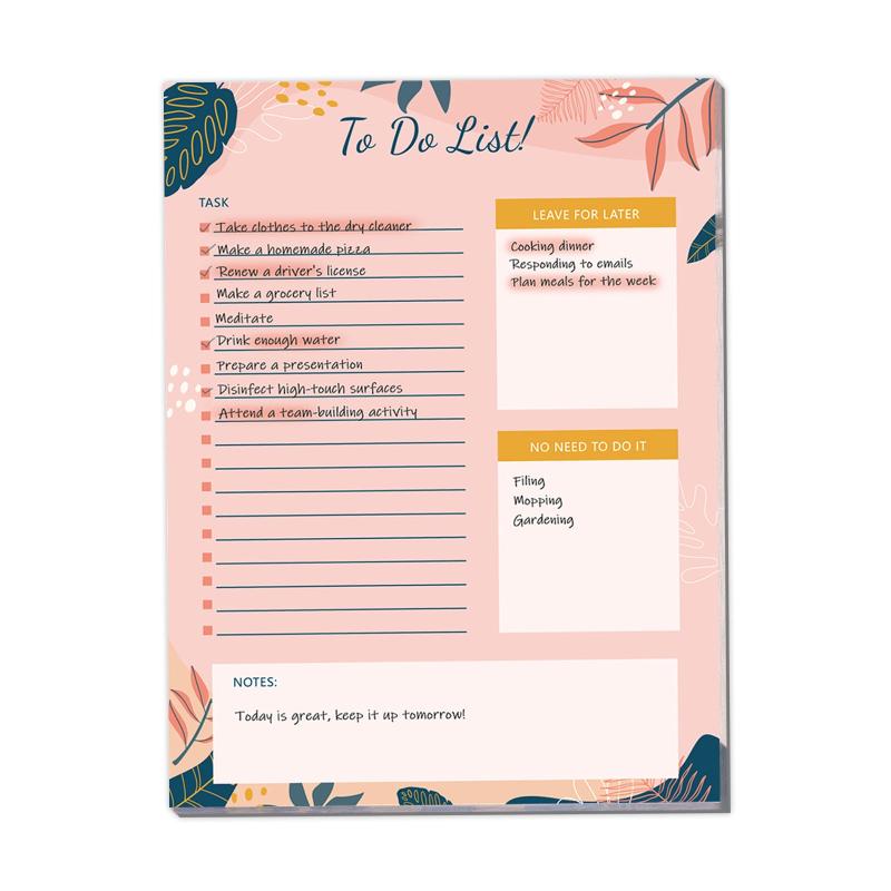 BUBU Pink Planner Magnetic Notepad - 52 Sheets