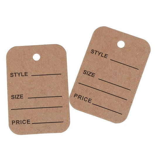 100pcs Wedding Label Tags With String for DIY Craft Projects