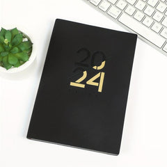 A5 Soft Leather PU Notebook Calendar Planner for 365 Days