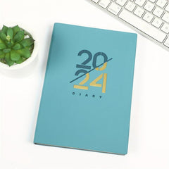 A5 Soft Leather PU Notebook Calendar Planner for 365 Days