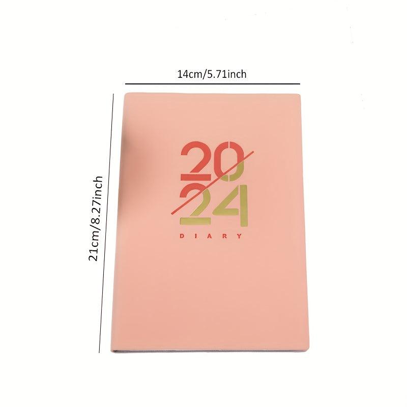 A5 Soft Leather PU Notebook Calendar Planner for 365 Days