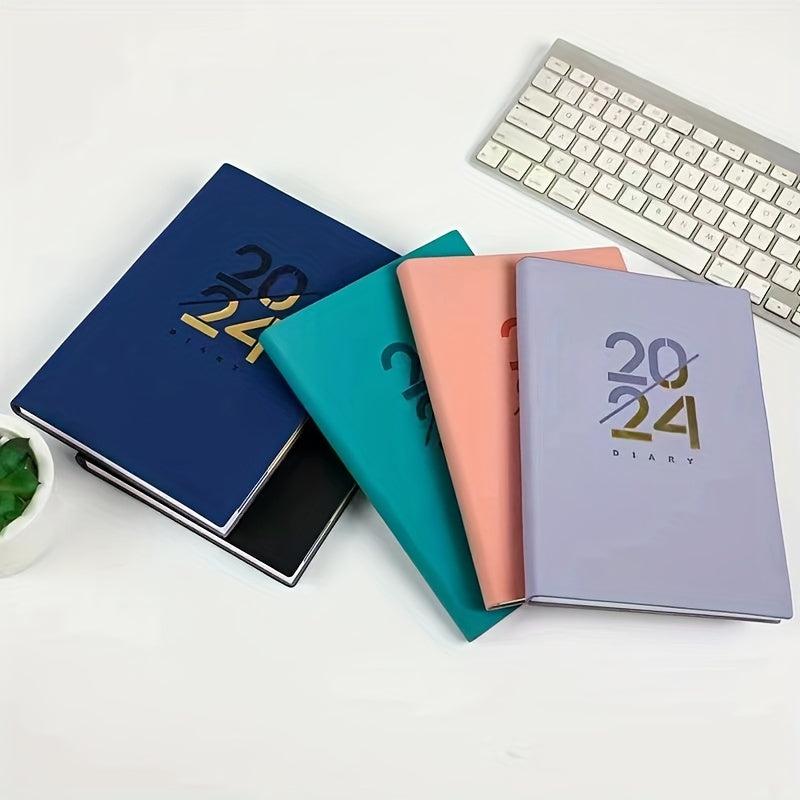 A5 Soft Leather PU Notebook Calendar Planner for 365 Days