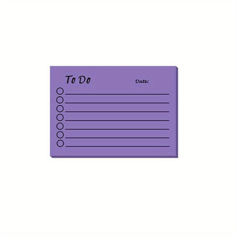 2 Pcs 9 Colors To Do Sticky Notes 50 Sheets Pad Memo Stickers