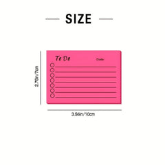 2 Pcs 9 Colors To Do Sticky Notes 50 Sheets Pad Memo Stickers