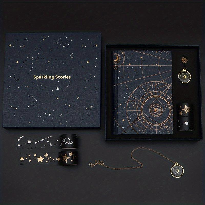 Galaxy Ledger Book Set Student Notebook Birthday Gift