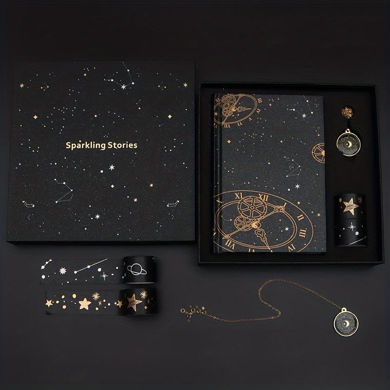 Galaxy Ledger Book Set Student Notebook Birthday Gift