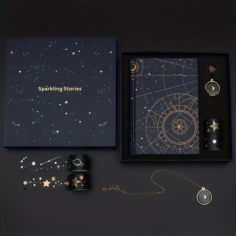 Galaxy Ledger Book Set Student Notebook Birthday Gift