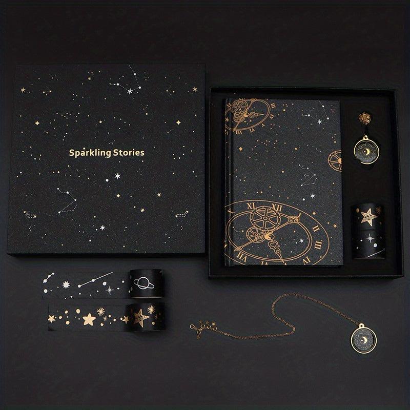 Galaxy Ledger Book Set Student Notebook Birthday Gift