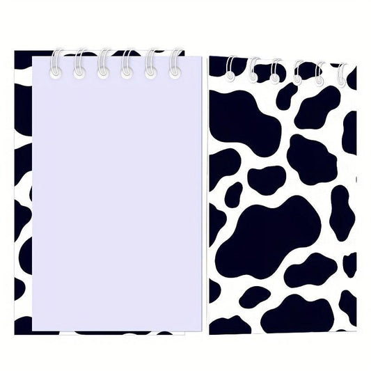12 Pcs Cow Print Notebooks Farm Cow Themed Party Decoration