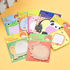 16pcs 320sheets Animal Sticky Notes Removable Self Stick Notes Office Memo Set