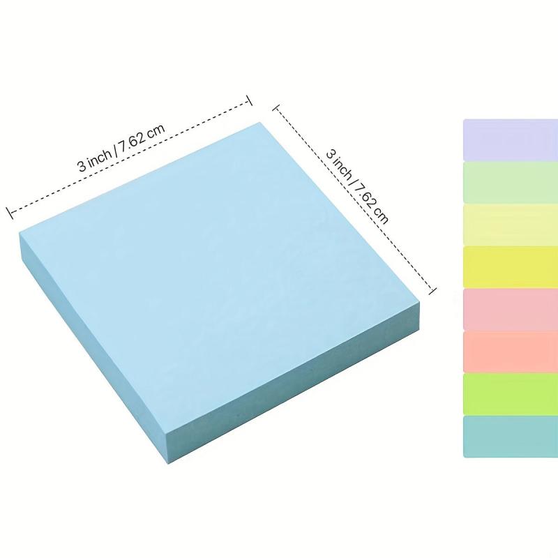 Classic 8 Pcs 800 Sheets Sticky Notes Students Messages To Do List Stationery