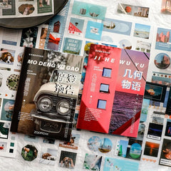 20 Sheets Washi Paper Magazine Material Sticker Book World Shrink Series