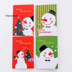 10Pcs Christmas Santa Pocket Planners School Student Prize