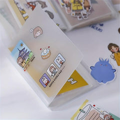 Large Capacity Card and Bill Organizer, 40 Pages, Clear Cover