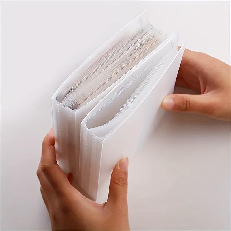 Large Capacity Card and Bill Organizer, 40 Pages, Clear Cover