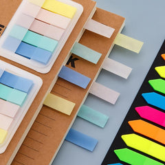 200pc Sticky Notes Index Label Stickers Transparent Marking Marker Stickers