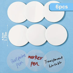 300pcs Round Clear Sticky Notes Office & School Supplies Marking & Organizing