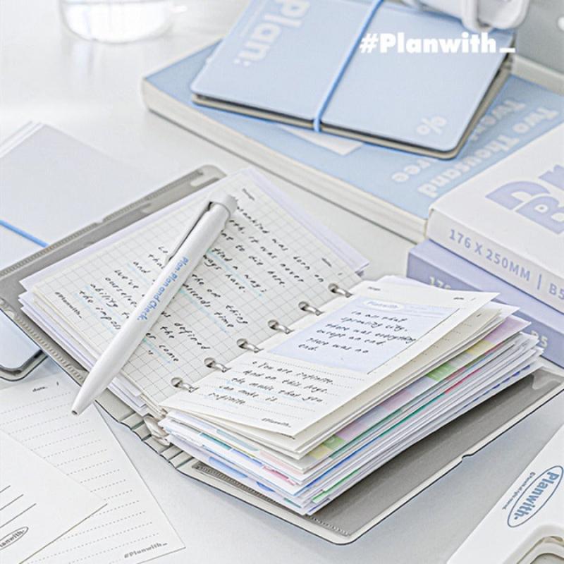 A7 Mini Notebook Simplicity Journal 6 Ring Loose Leaf Pocket Planner
