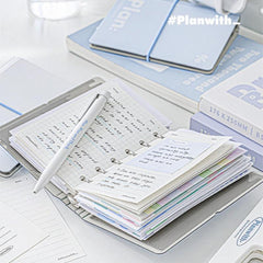 A7 Mini Notebook Simplicity Journal 6 Ring Loose Leaf Pocket Planner