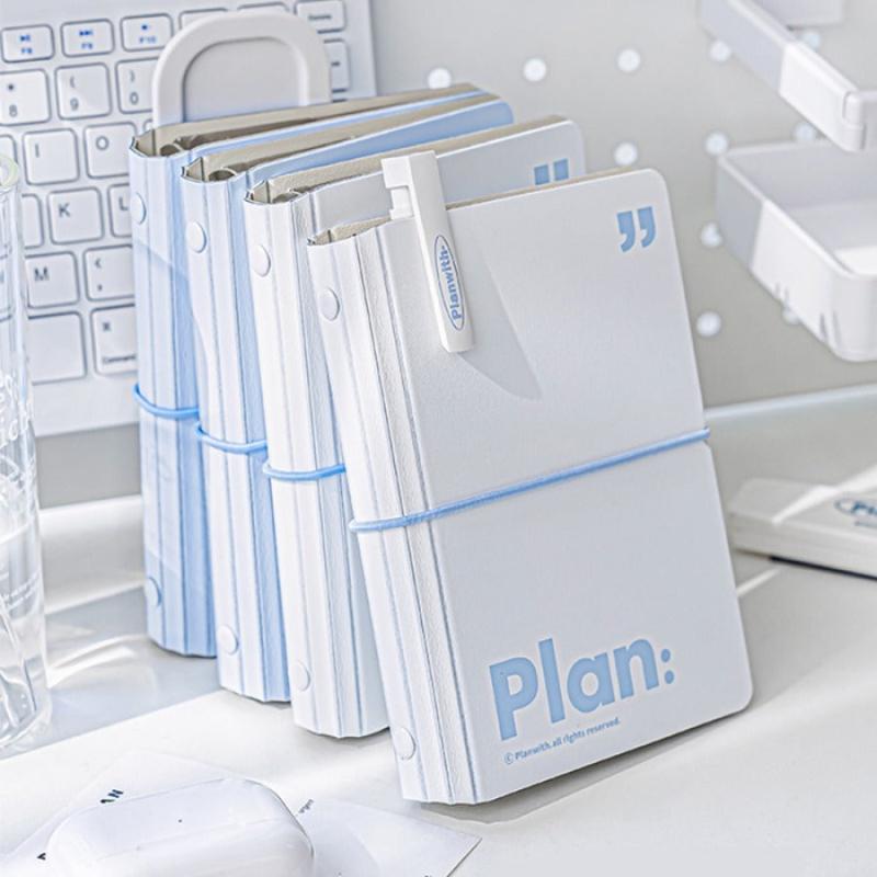 A7 Mini Notebook Simplicity Journal 6 Ring Loose Leaf Pocket Planner