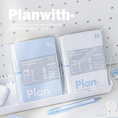 A7 Mini Notebook Simplicity Journal 6 Ring Loose Leaf Pocket Planner