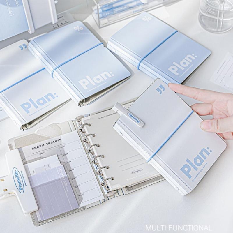 A7 Mini Notebook Simplicity Journal 6 Ring Loose Leaf Pocket Planner