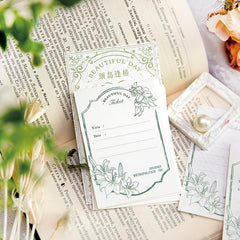 40pcs Memo Pad Fresh Good-looking Journal DIY Material Bottoming