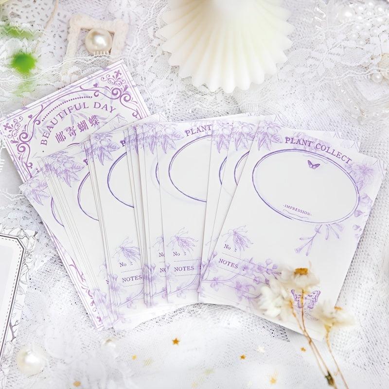 40pcs Memo Pad Fresh Good-looking Journal DIY Material Bottoming