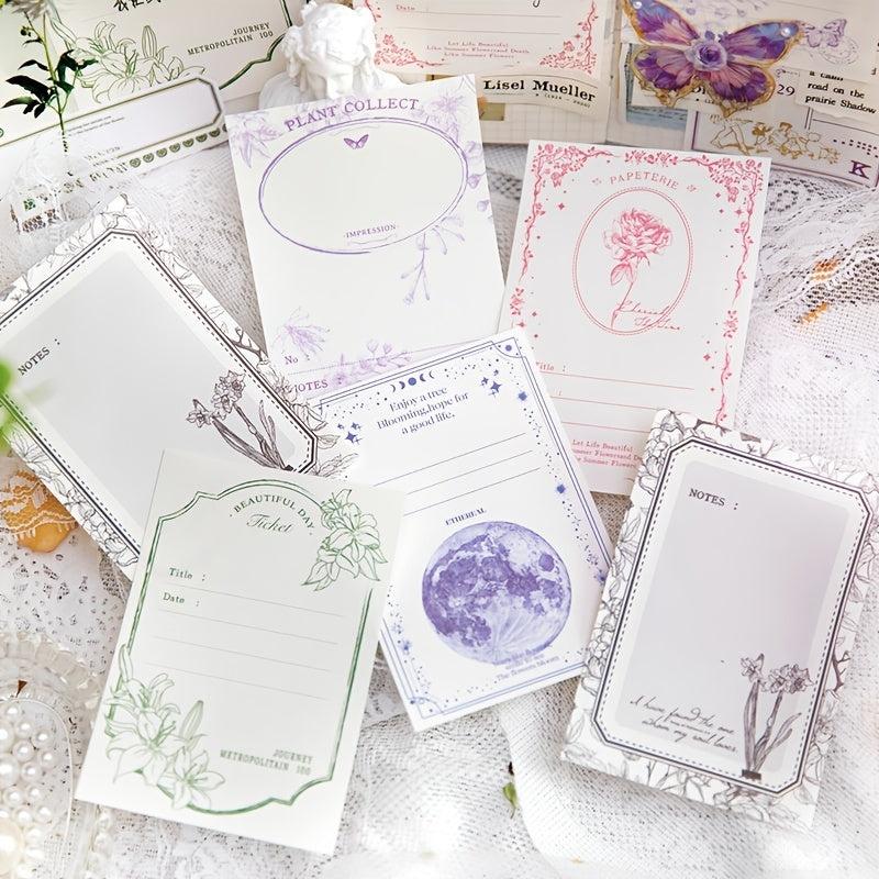 40pcs Memo Pad Fresh Good-looking Journal DIY Material Bottoming