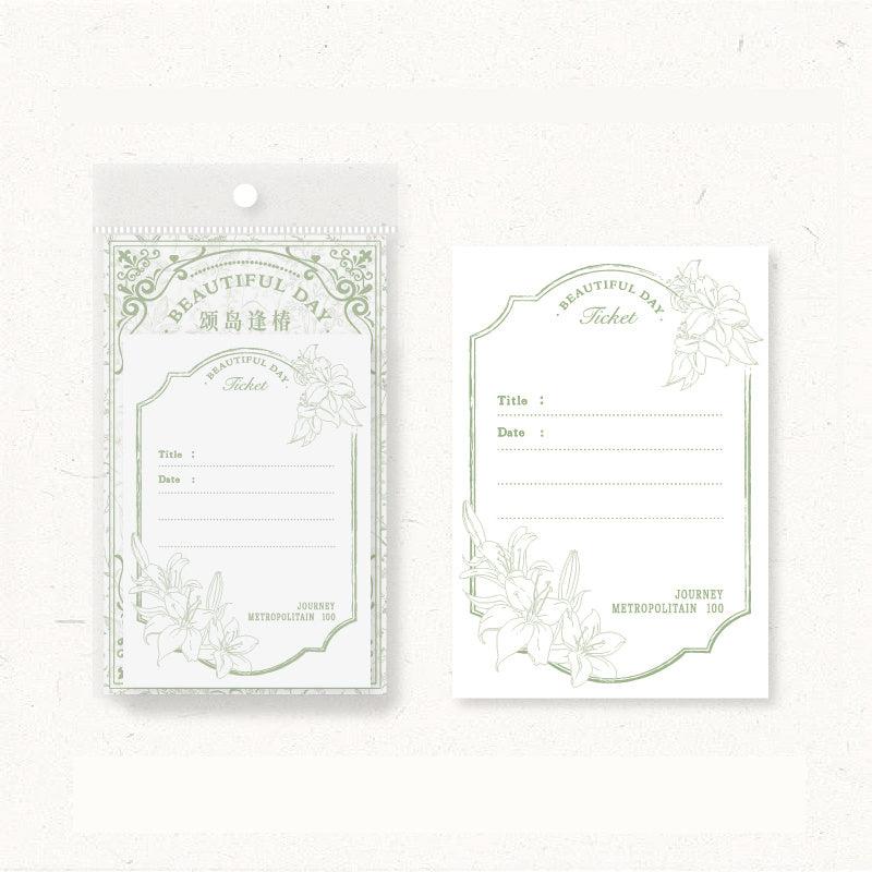 40pcs Memo Pad Fresh Good-looking Journal DIY Material Bottoming