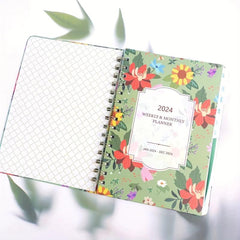 A5 Monthly Planner Jan-Dec Daily & Weekly Agenda
