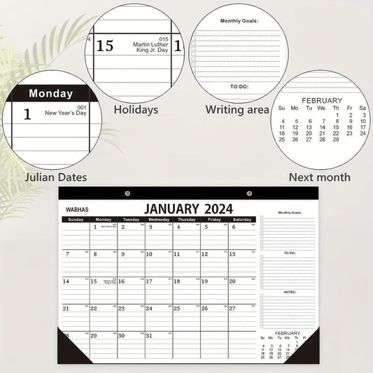 2023 Wall Calendar Jan-Jun Double Wire Binding Thick Paper Office Home Gift